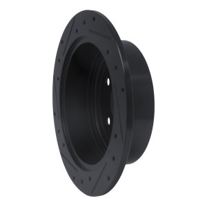 Lexus RX330 Brake Rotor (1) - Rear Right - R1 Concepts - Drilled & Slotted - Black - `04-`09